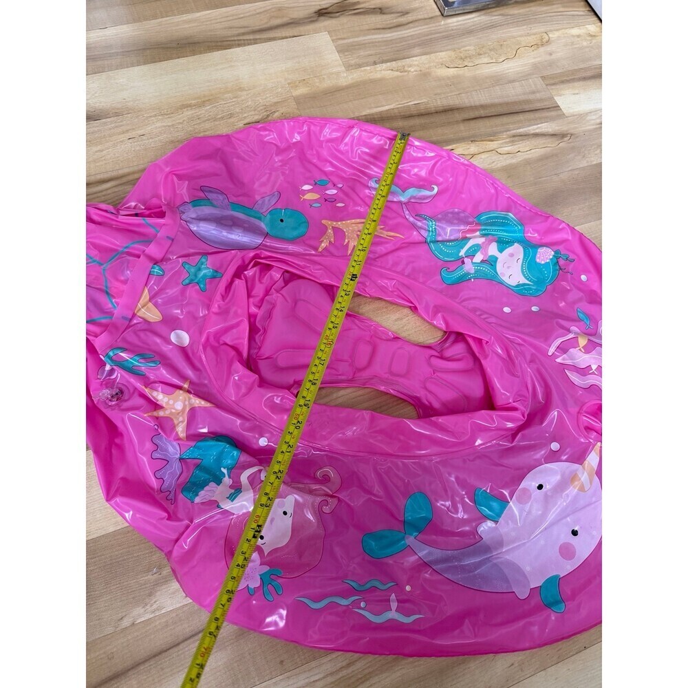 Pink Mermaid Tail Inflatable Pool Float - Picture 3 of 8